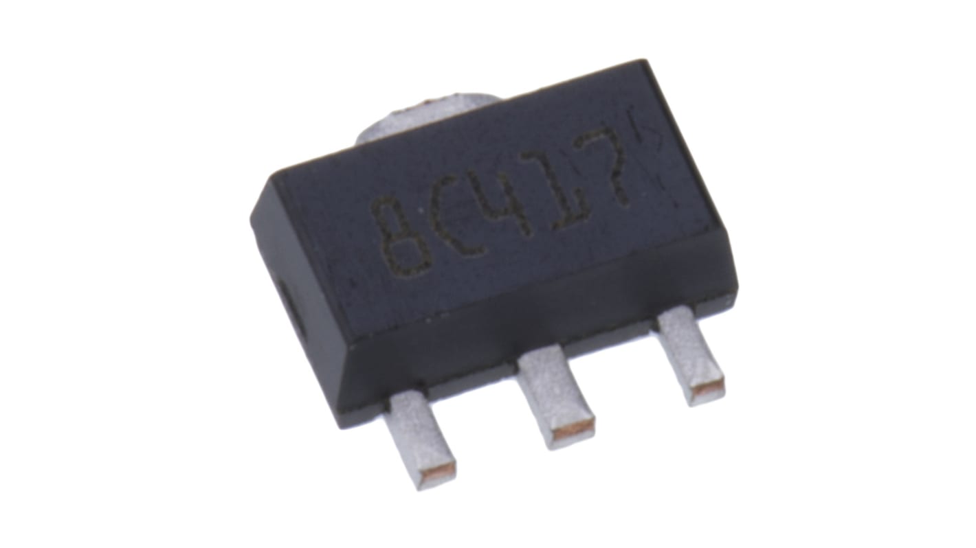 STMicroelectronics 线性稳压芯片, 5 V输出, 100mA最大输出, 单路输出, SOT-89, 3针, 贴片安装, -40 °C→+125 °C