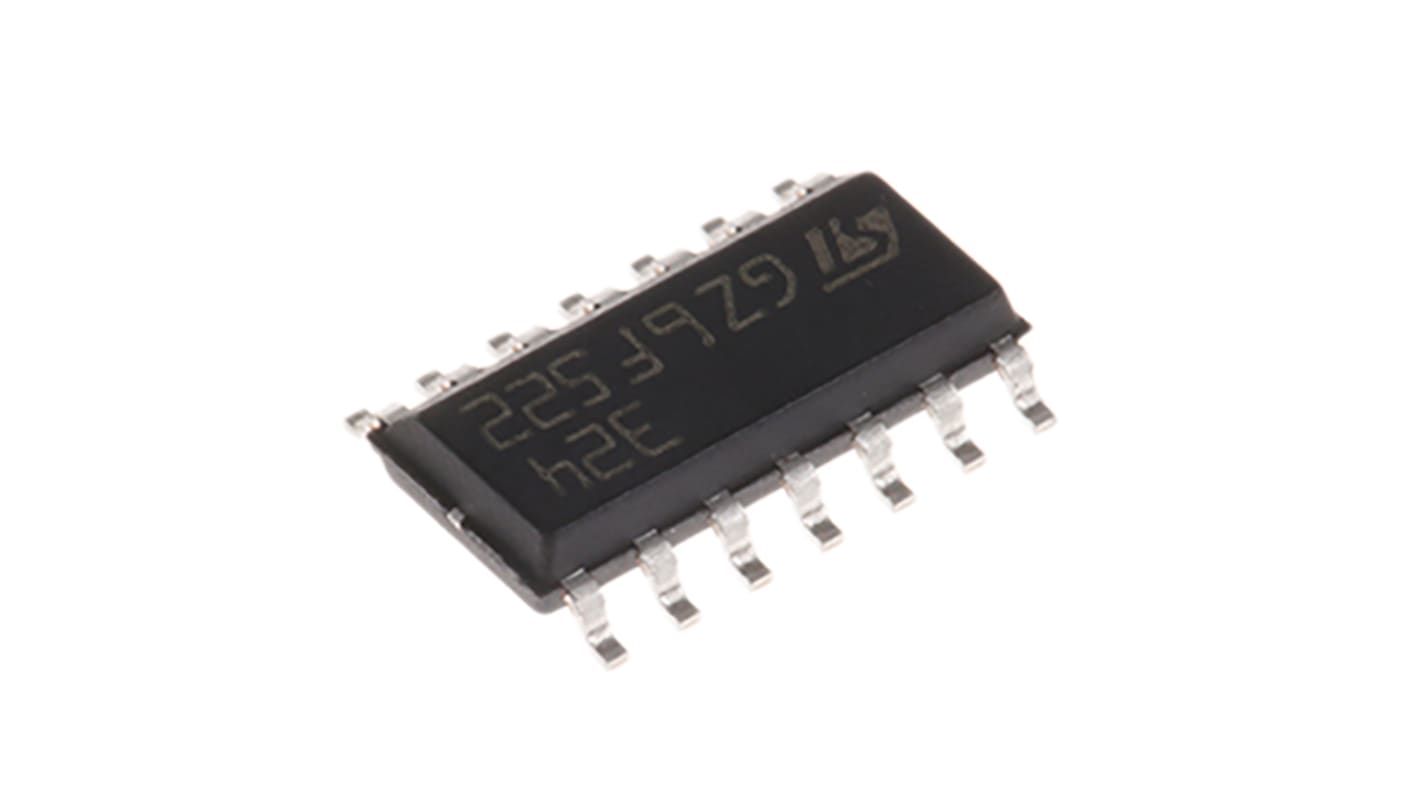 Amplificador operacional LM324D Baja Potencia, 5 → 28 V 1.3MHZ SOIC, 14 pines