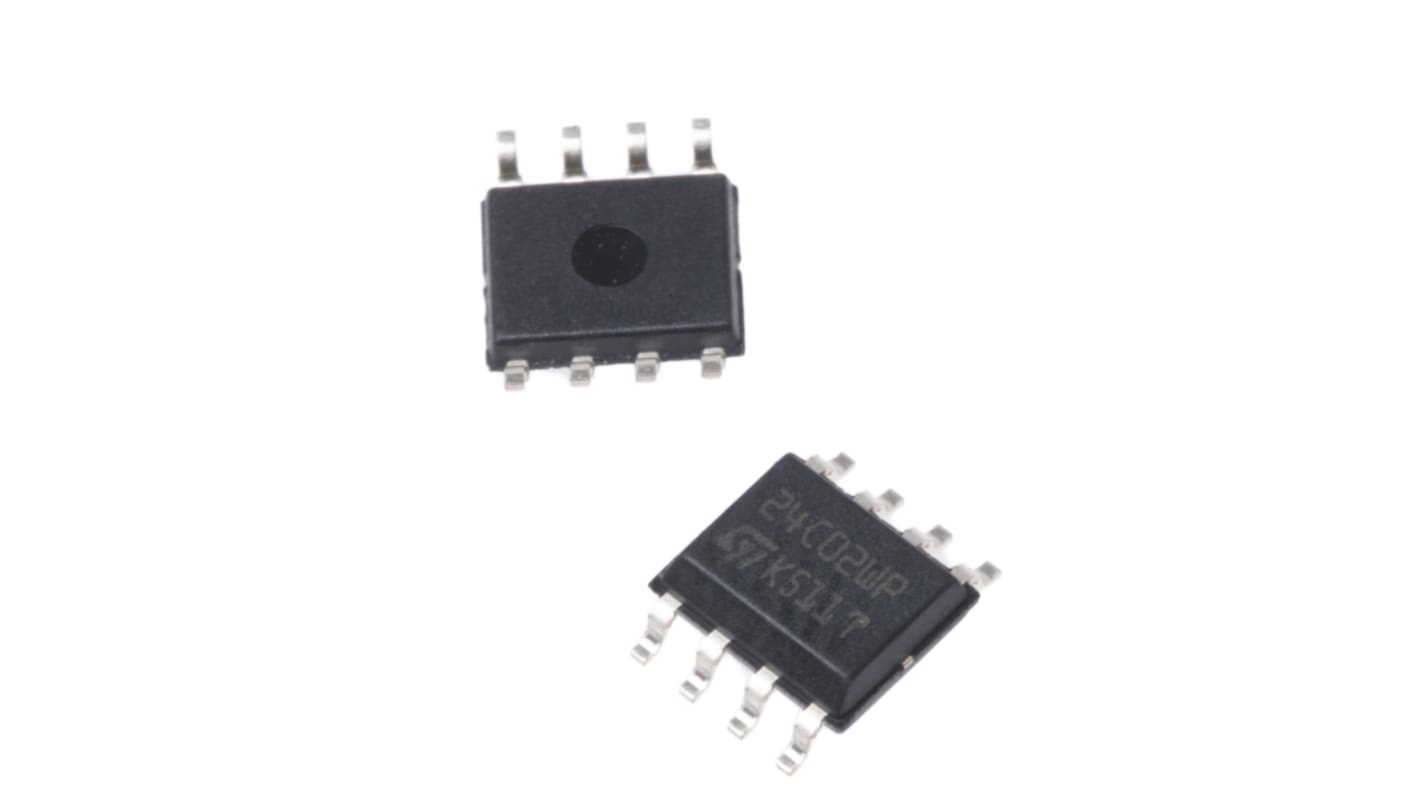 STMicroelectronics M24C02-WMN6P, 2kbit EEPROM Memory, 900ns 8-Pin SOIC Serial-I2C