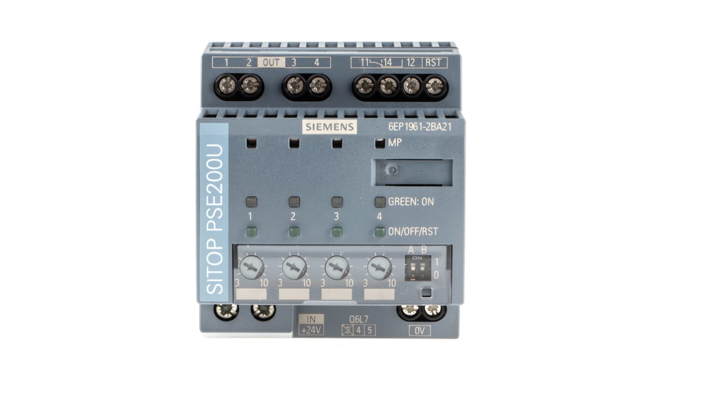 Siemens 选择模块, 22 → 30V输入, 10A输出, 用于SITOP, PSE200U系列