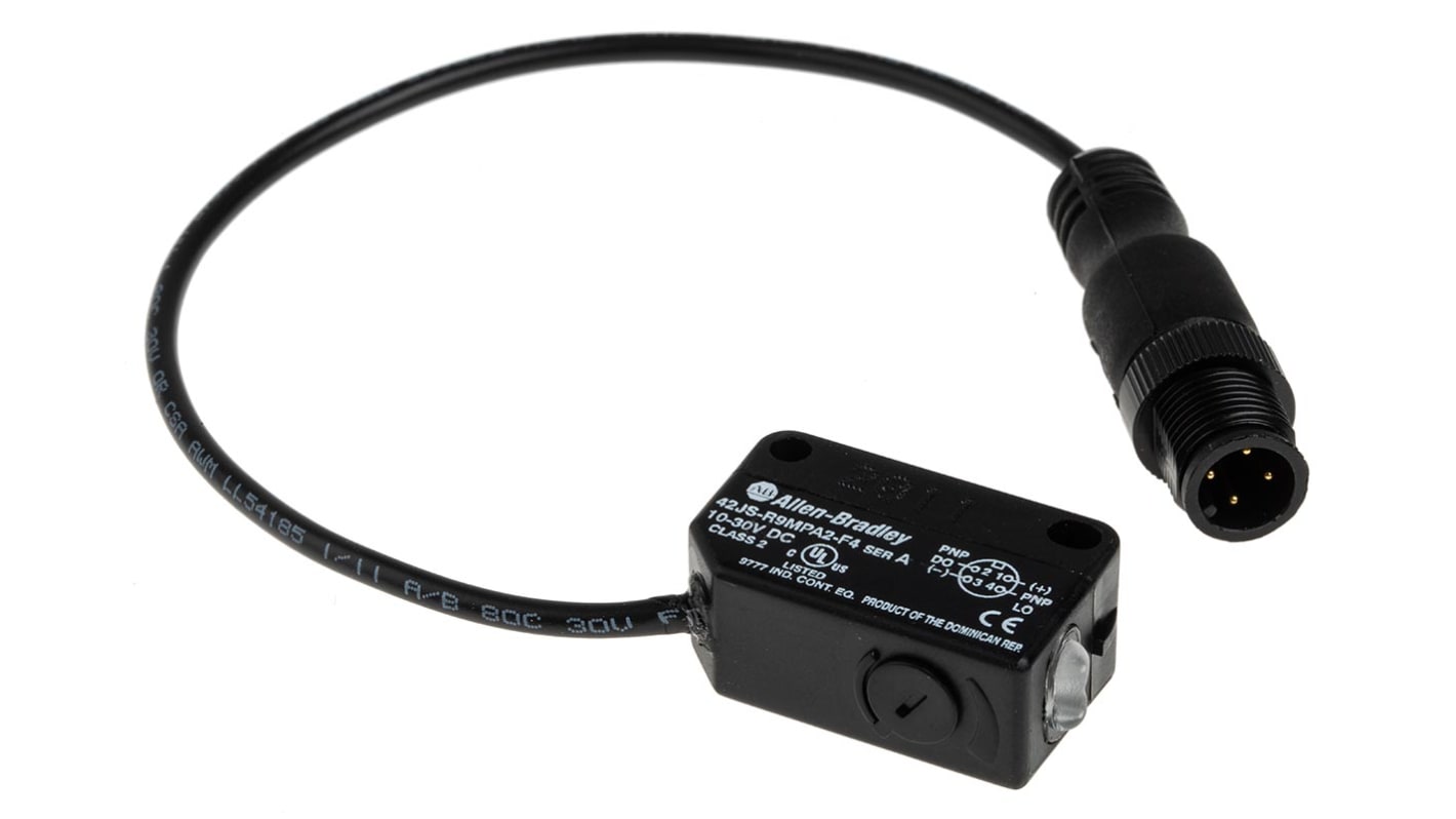 Rs-Online Sensore fotoelettrico Rettangolare Allen Bradley a fascio diretto rilevamento 10 m uscita PNP