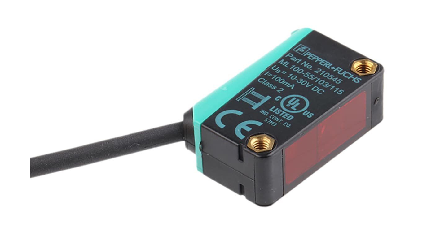 Rs-Online Sensore fotoelettrico Rettangolare Pepperl + Fuchs a retroriflessione rilevamento 5 m uscita PNP