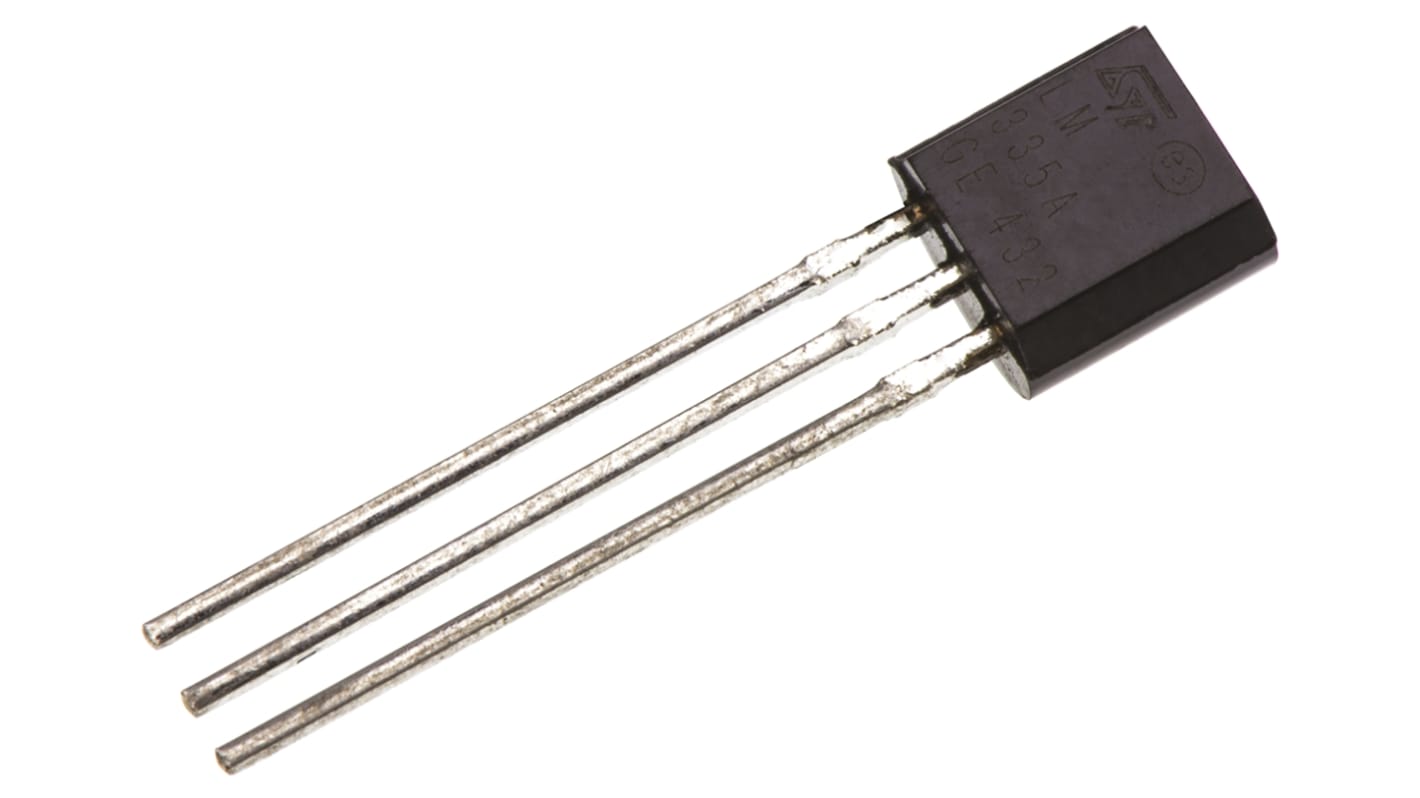 STMicroelectronics Spannung Temperatursensor ±1°C THT, 3-Pin, Analog -40 bis +100 °C.