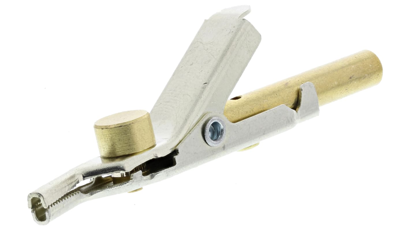 Mueller Electric JP-25182-J Bed of Nails Test Clip with Banana Jack, Nickel Silver Alloy contact