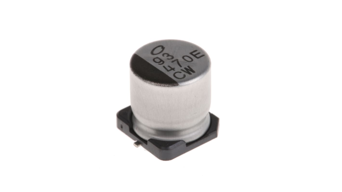 UCW1E471MNL1GS | ニチコン 470μF,25V dc コンデンサ, 表面実装 UCW1E471MNL1GS | ニチコン 470μF,25V dc コンデンサ, 表面実装