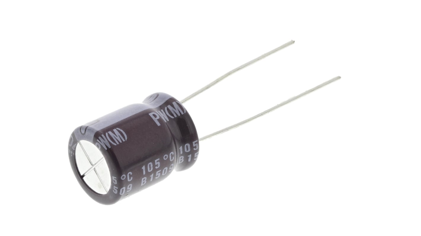 UPW1C471MPD | ニチコン 470μF,16V dc コンデンサ, ラジアル UPW1C471MPD | ニチコン 470μF,16V dc コンデンサ, ラジアル