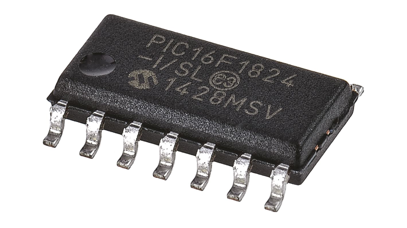 Mikrokontroler Microchip PIC16F SOIC 14-pinowy Montaż powierzchniowy PIC 4 kB 8bit CAN: 32MHz RAM:512 kB Ethernet:
