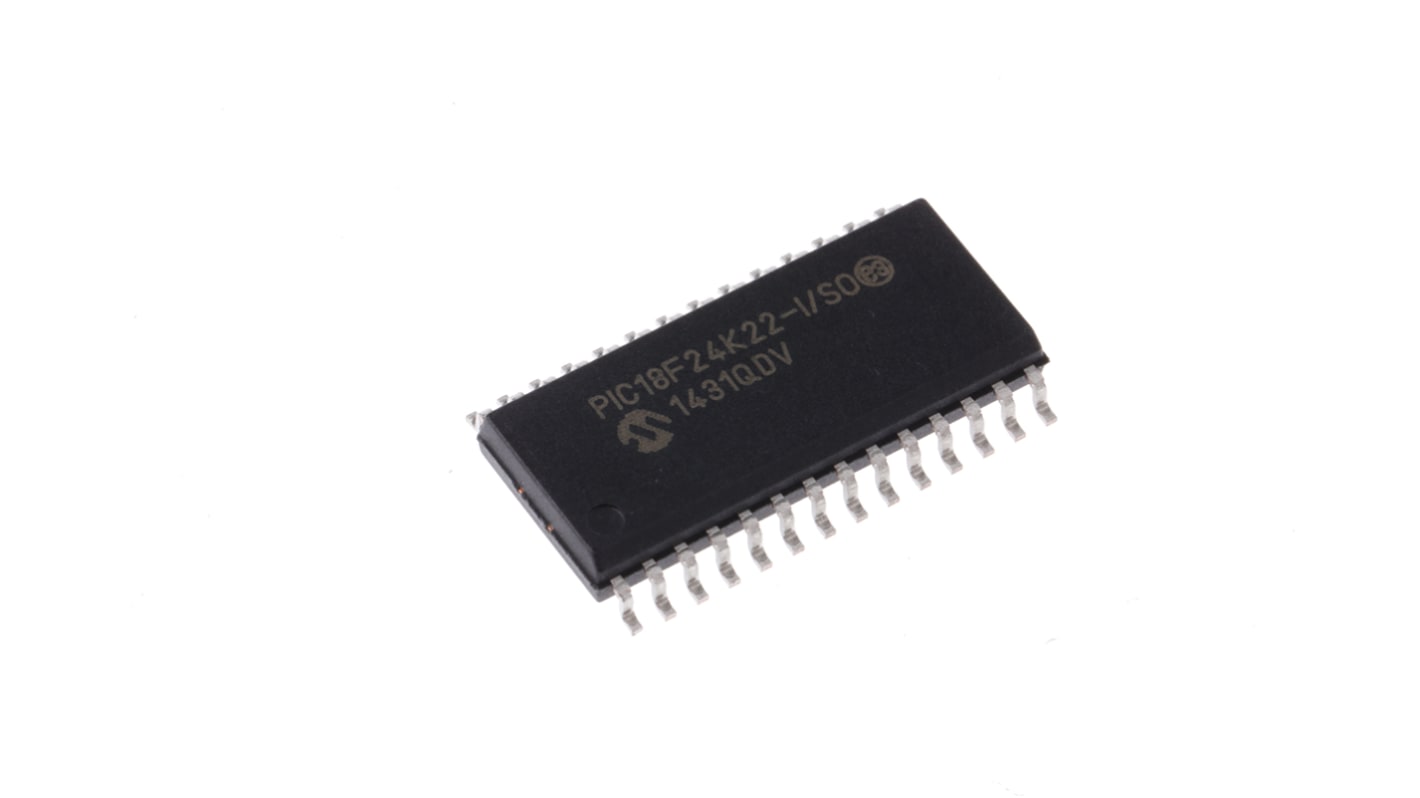 Microchip, 8bit PIC, PIC18F Microcontroller, 64MHz, 16 kB Flash, 28-Pin SOIC