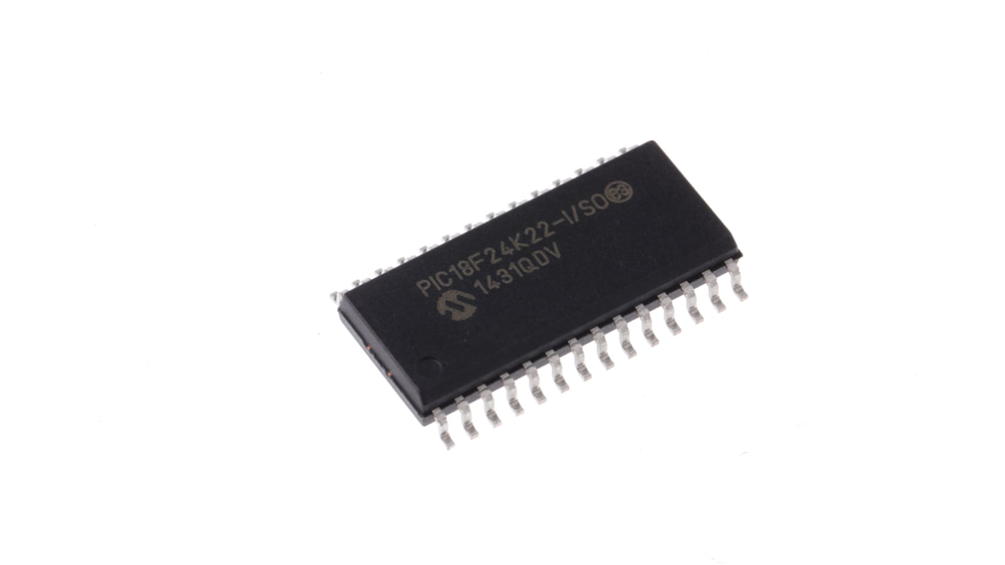 Microcontrollore Microchip, PIC, SOIC, PIC18F, 28 Pin, Montaggio superficiale, 8bit, 64MHz