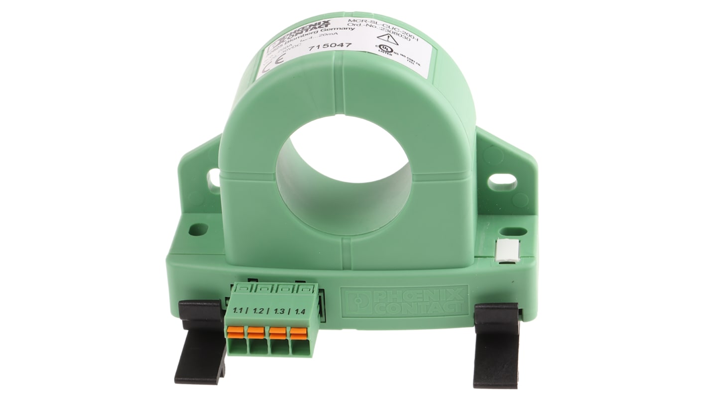 Phoenix Contact MCR-SL-CUC-200-I Series Current Transformer Current Transformer, 200A Input, 200:1, 4 → 20 mA