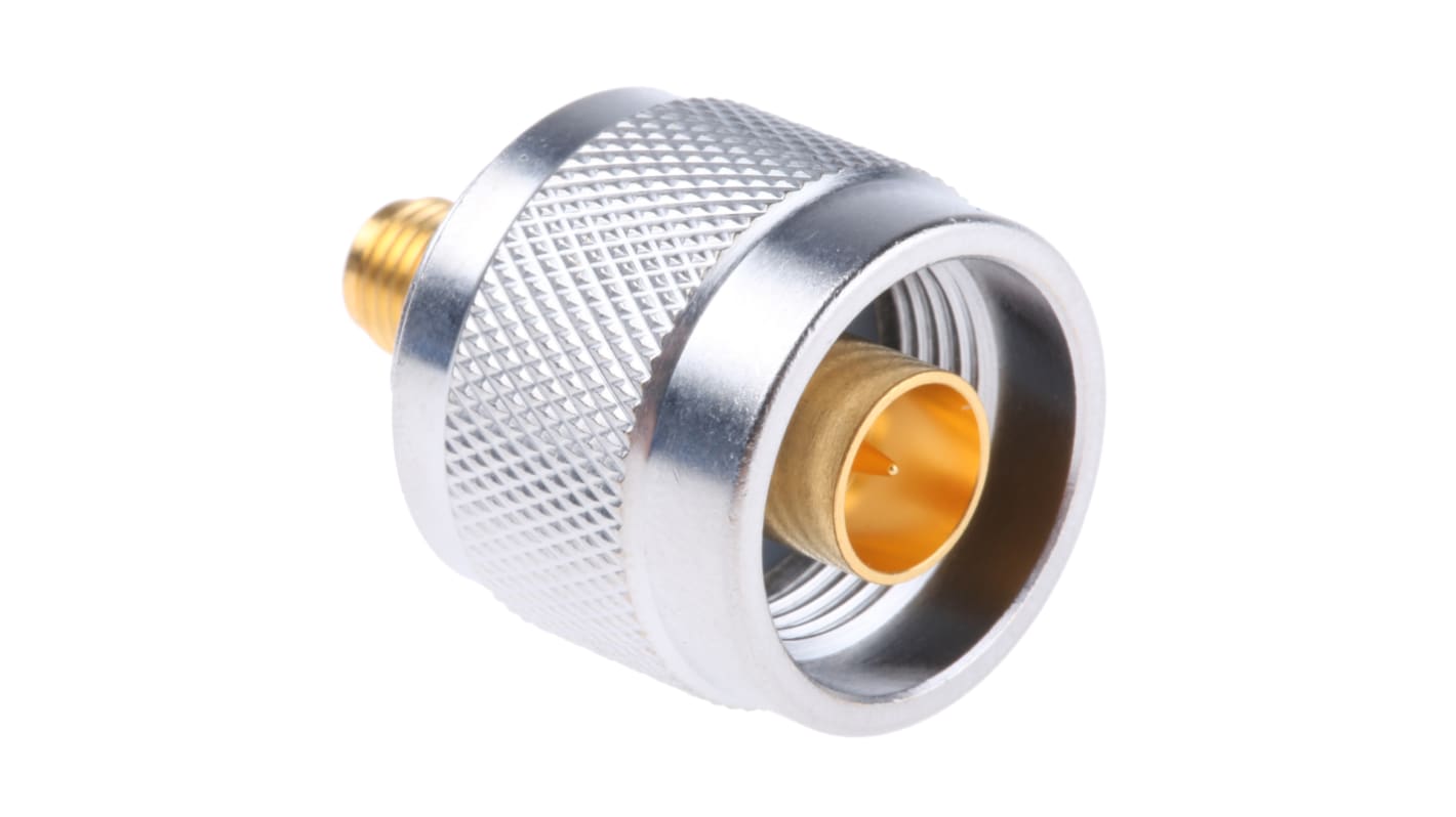 Adattatore RF Huber+Suhner, da N Maschio a SMA Femmina, 50Ω