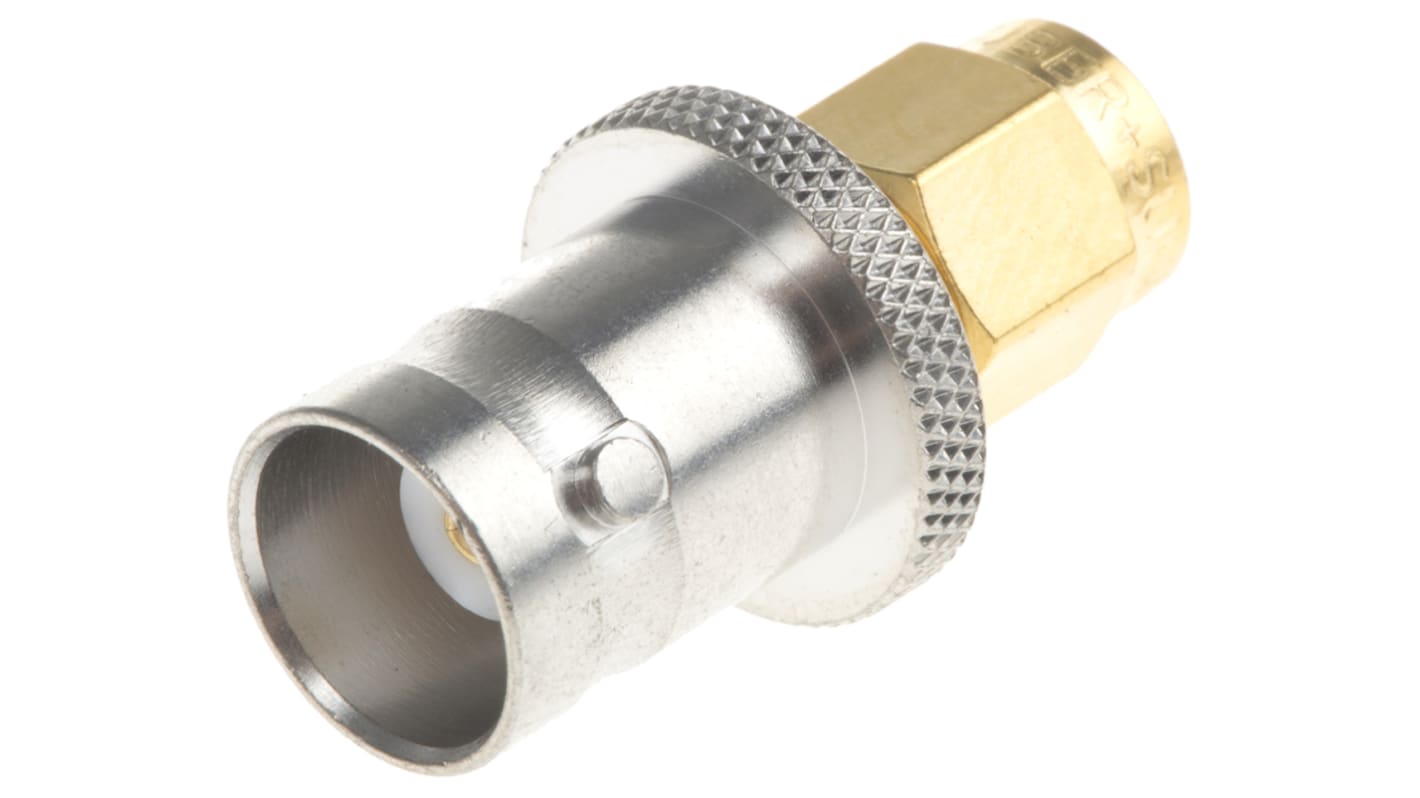 Huber+Suhner Straight 50Ω RF Adapter SMA Plug to BNC Socket 4GHz