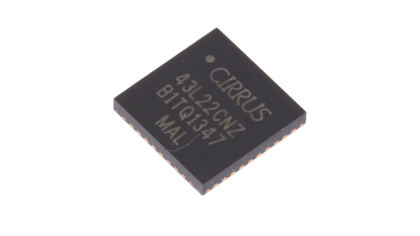 Cirrus Logic, Audio DAC 24 bit-, 96ksps, Serial, 40-Pin QFN