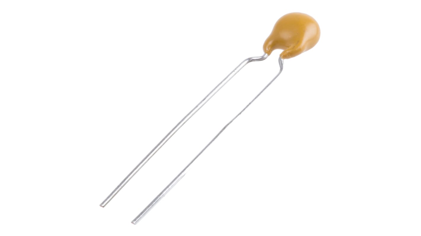 Vishay Single Layer Ceramic Capacitor (SLCC) 100pF 1kV dc ±10% S3N Dielectric, F, Through Hole +125°C Max Op. Temp.
