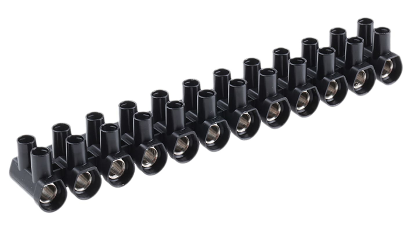 CAMDENBOSS , PP Lüsterklemme Schwarz, Schraubanschluss, Raster 13.5mm 16 mm² / 76A