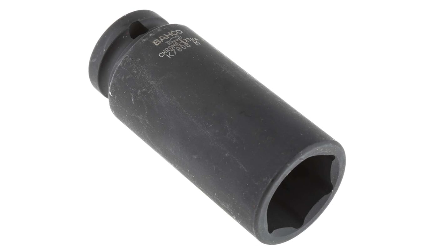 Bahco インパクトソケット 24mm インパクト用ディープソケット 合金鋼 全体長さ:78 mm