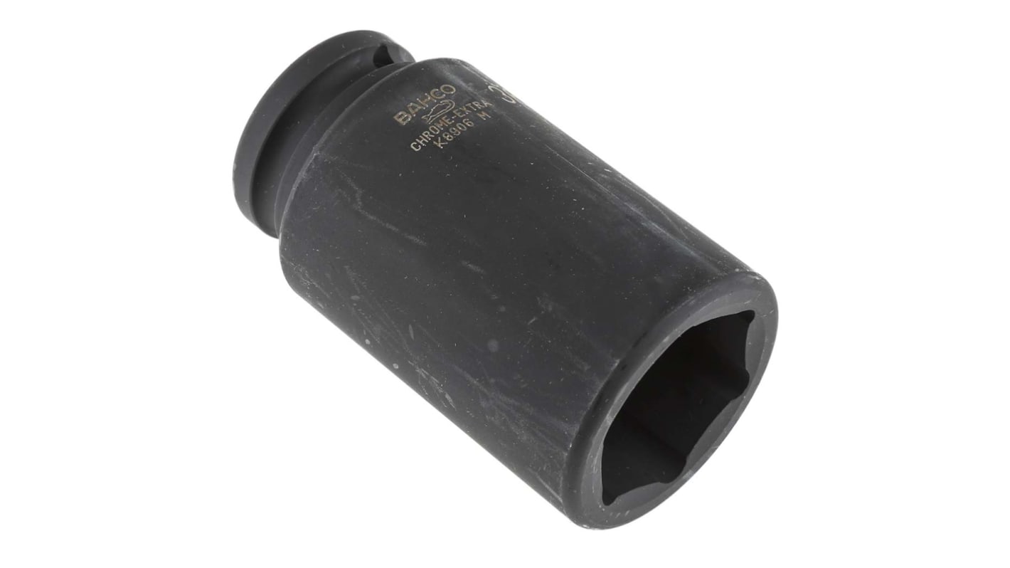 Vaso de impacto Bahco perfil Vaso largo de impacto de 36mm, con cuadrado de 3/4 plg, longitud 100 mm