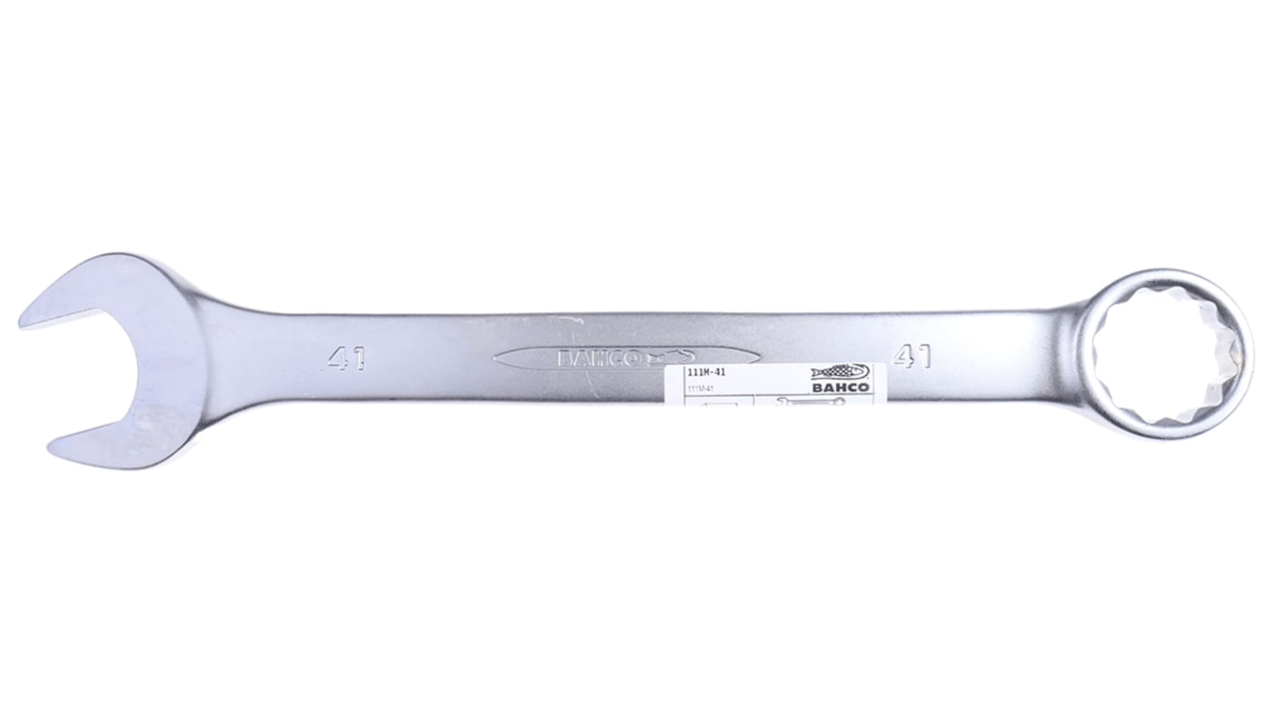 Bahco 111M Series Combination Spanner, 41mm, Metric, Double Ended, 480 mm Overall