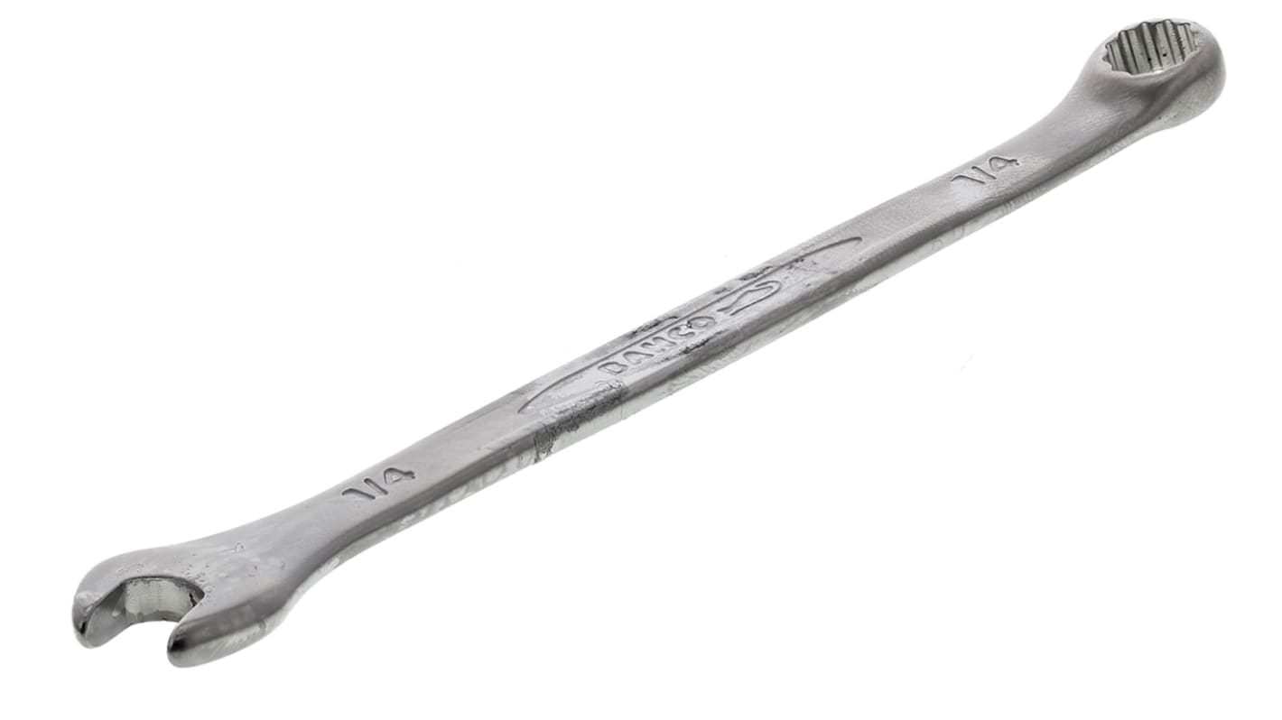 Bahco 111Z Series Combination Spanner, 1/4in, Imperial, Double Ended, 112 mm Overall