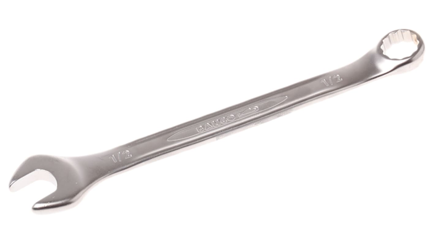 Bahco Combination Spanner, 1/2in, Imperial, Double Ended, 169 mm Overall