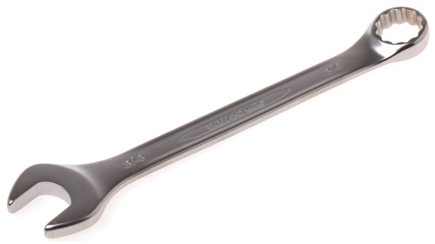 Bahco Combination Spanner, 3/4in, Imperial, Double Ended, 218 mm Overall