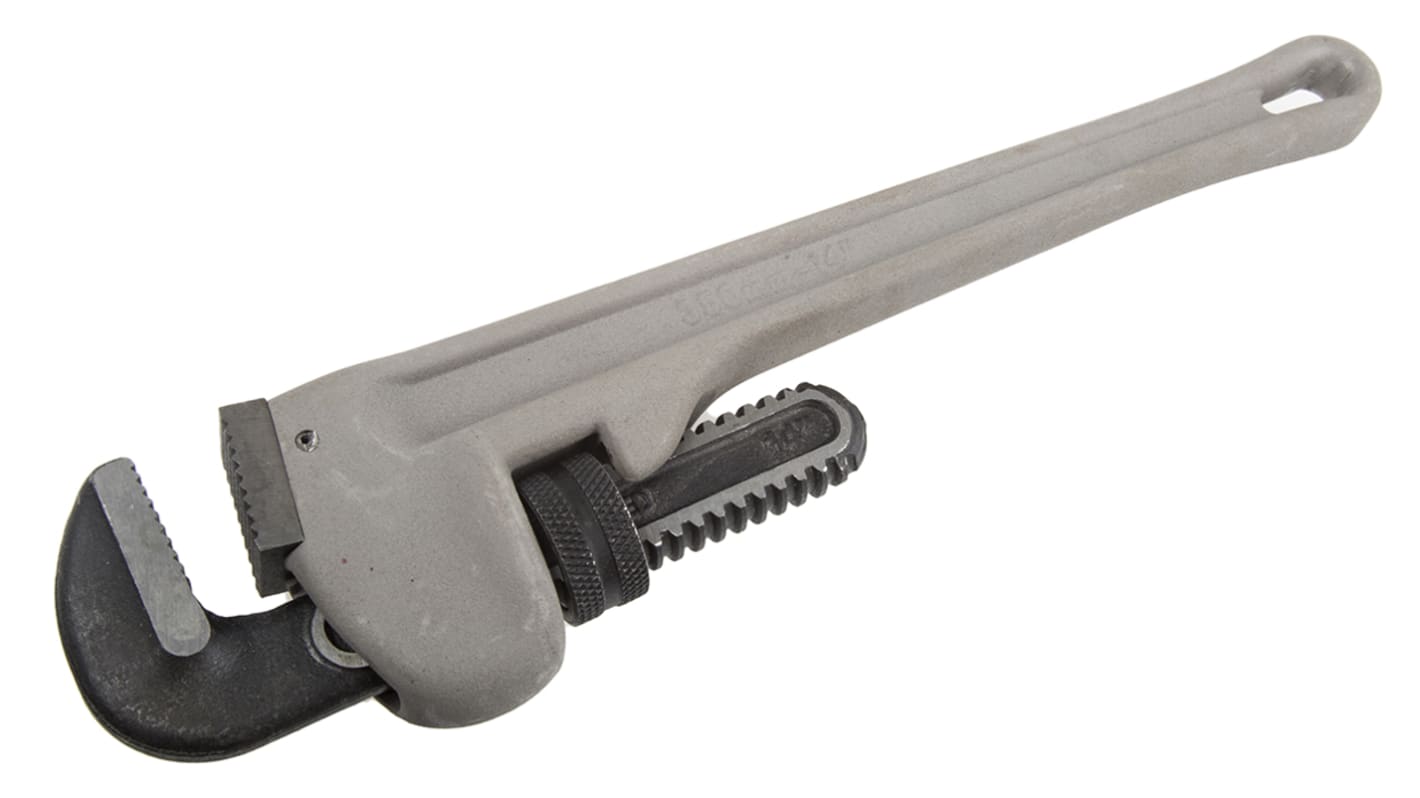 Bahco Pipe Wrench, 320 Overall, 50 Jaw Capacity, Metal Handle