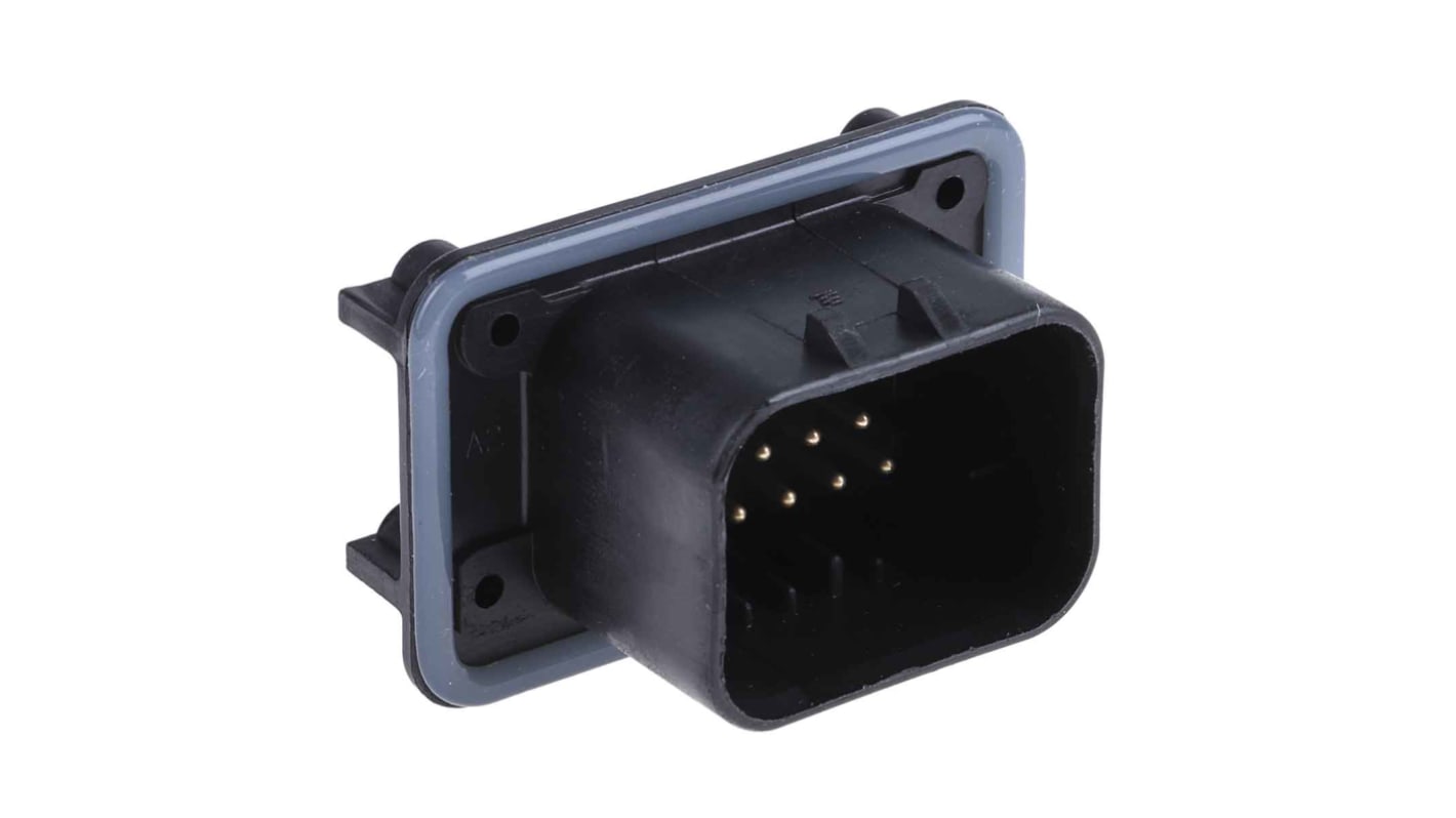 TE Connectivity, AMPSEAL Automotive Connector Socket Green Through Hole 14 Way, Solder Termination 1-776267-1