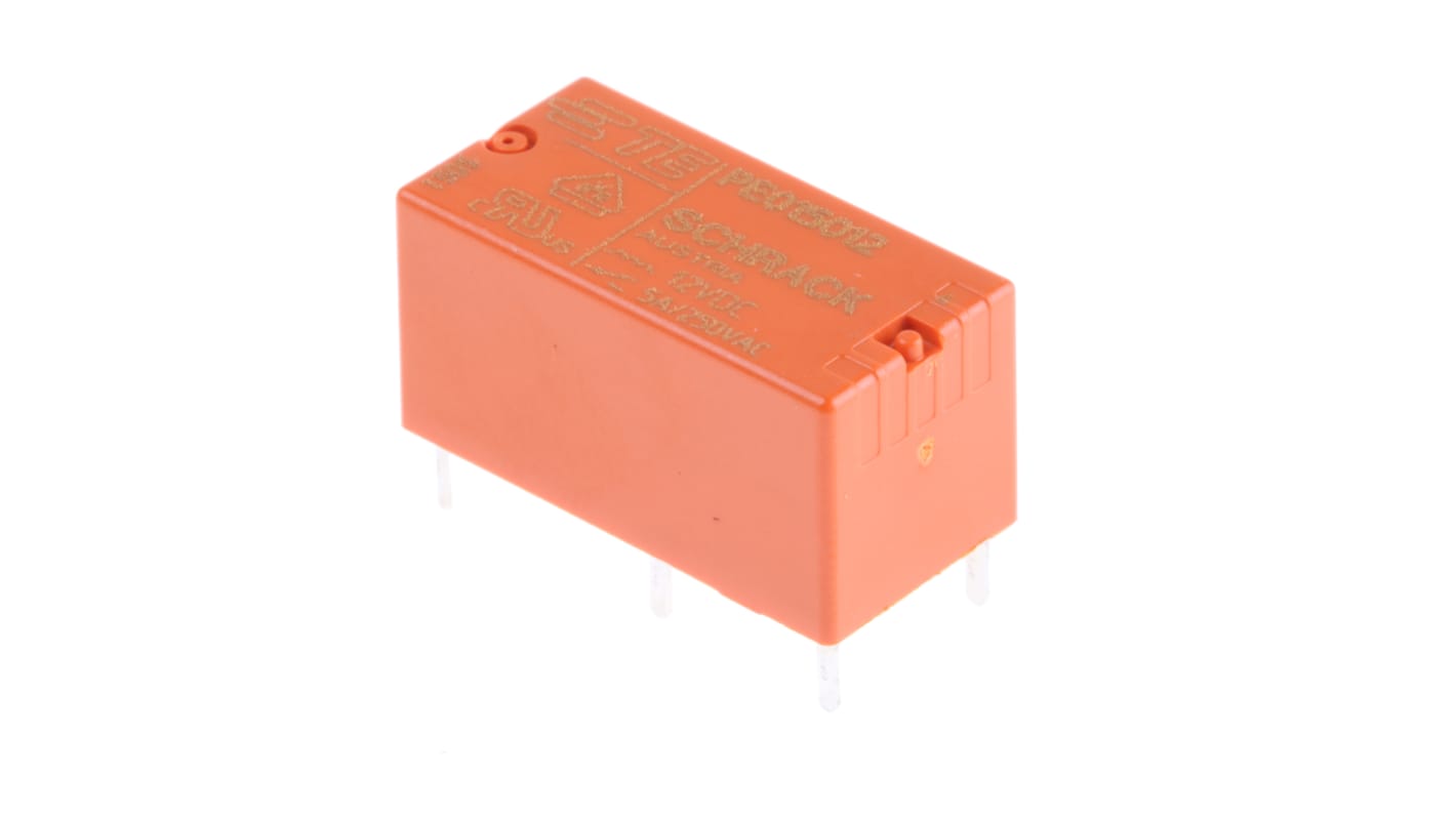 TE Connectivity PCB Mount Latching Power Relay, 12V dc Coil, 5A Switching Current, SPDT