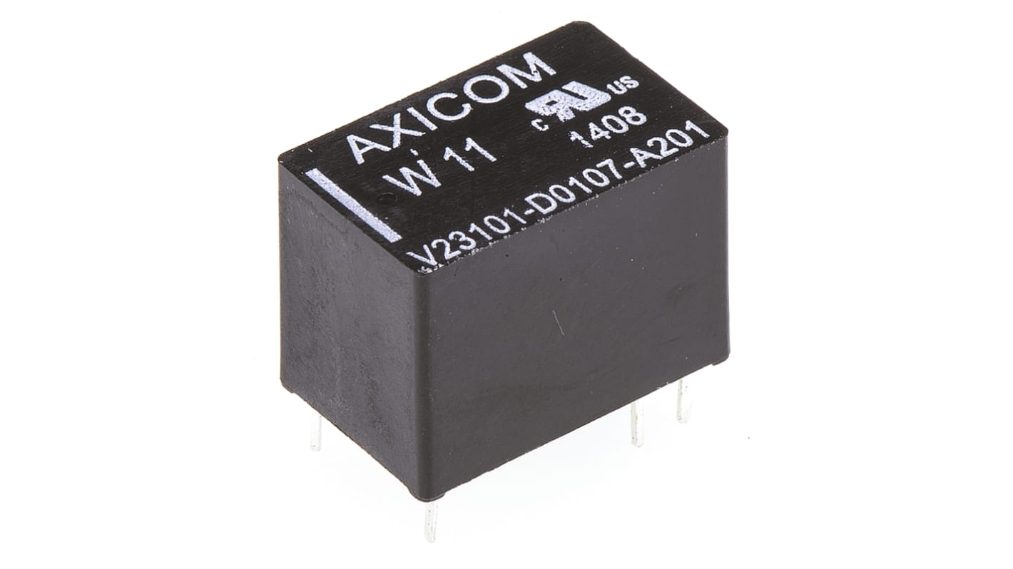 TE Connectivity PCB Mount Signal Relay, 24V dc Coil, 1.25A Switching Current, SPST