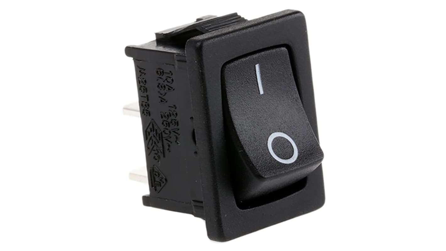 TE Connectivity SPST, On-Off Rocker Switch Panel Mount