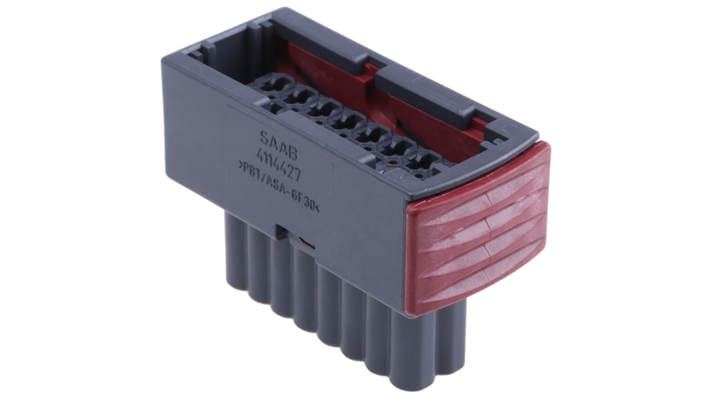 TE Connectivity, Junior Power Timer Automotive Connector Socket Grey Cable Mount 16 Way 2-963217-1