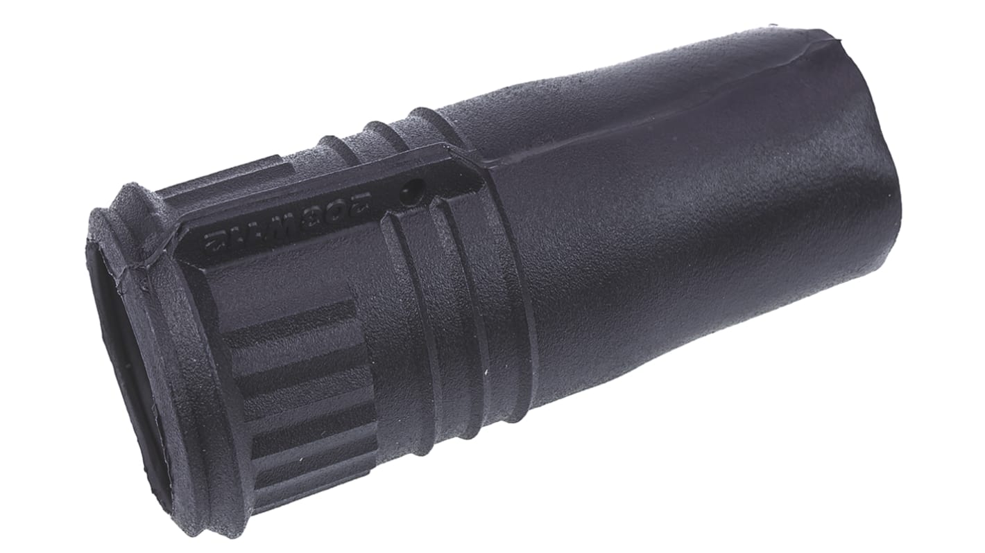TE Connectivity Krympekabelsko, Varmekrympekappe, med limindlæg, Sort Væskebestandig elastomer, Diameter: 18mm