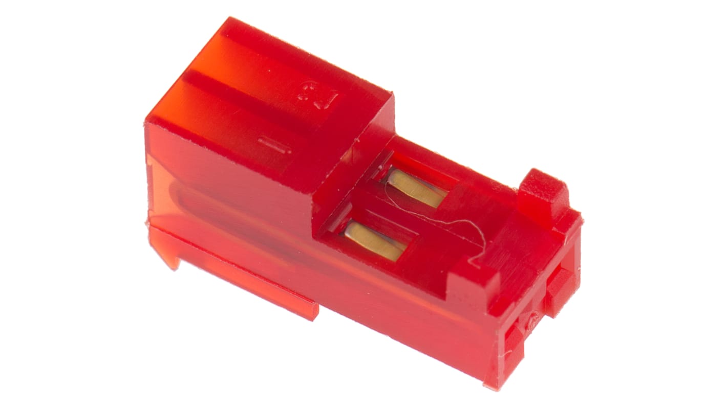 TE Connectivity IDC连接器, 母座, 2p, 2.54mm间距, 电缆安装, IDC端接, 直角, MTA-100系列