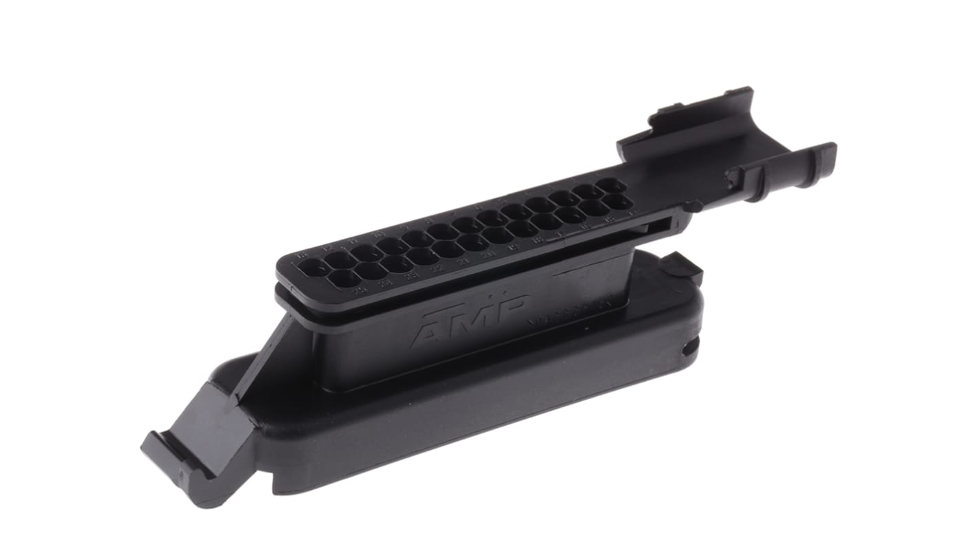 TE Connectivity, Junior Power Timer Automotive Connector Socket Black Cable Mount 25 Way 281810-2