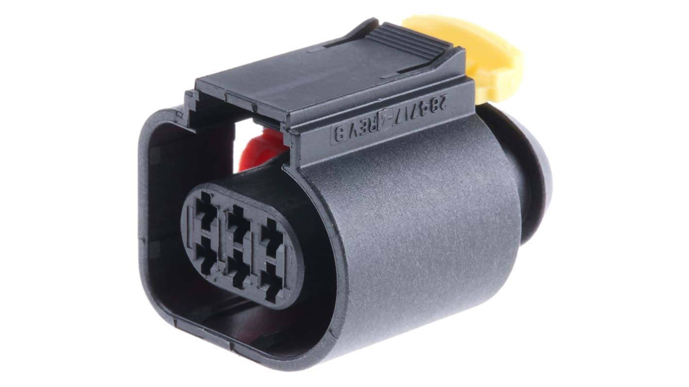 Conector de automoción TE Connectivity Micro Timer II Hembra de 6 vías en 2 filas