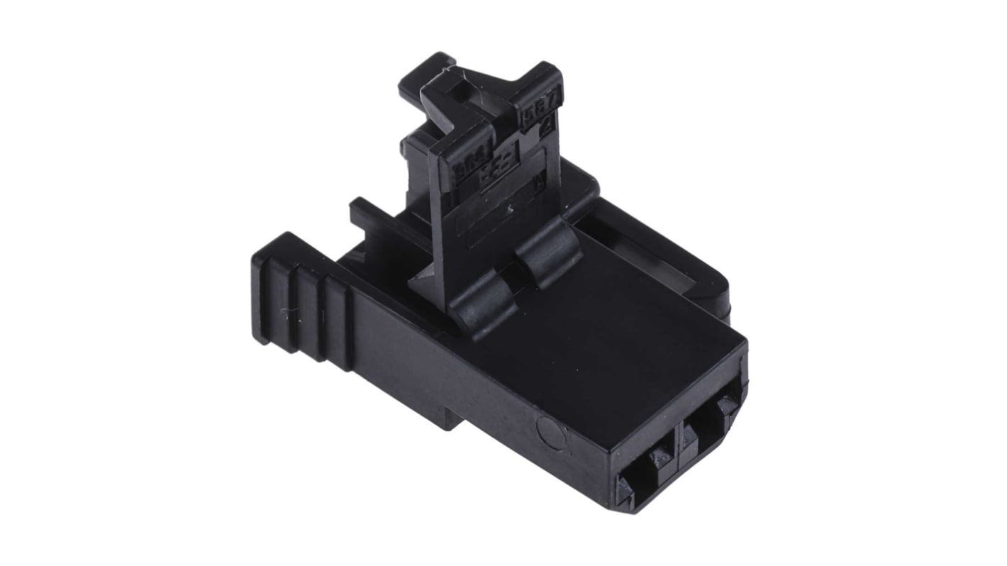 TE Connectivity, Junior Power Timer Automotive Connector Socket Black Cable Mount 2 Way 964587-1