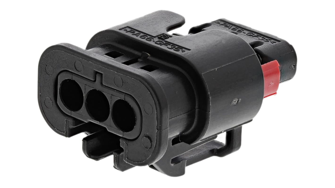Connettore automotive TE Connectivity, Femmina, 3 vie, file, Montaggio su cavo