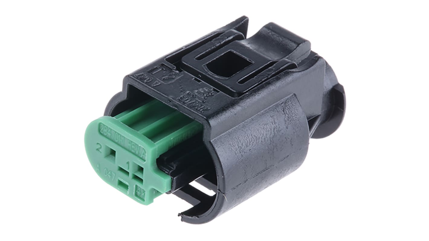 TE Connectivity Micro Quadlok System, 2P , Rangées Connecteur automobile Femelle type Boîtier de connecteur pour