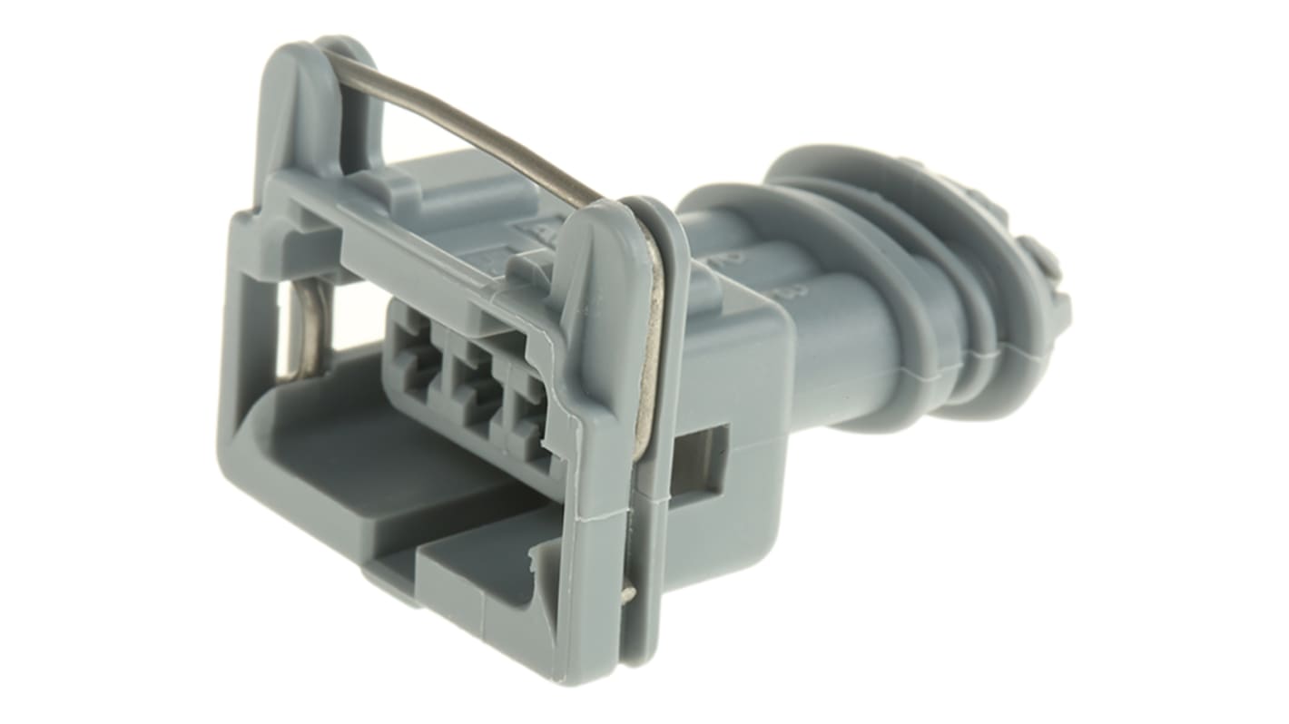 Automobilový konektor, počet kontaktů: 3 barva Šedá, Samice, řada: Junior Power Timer