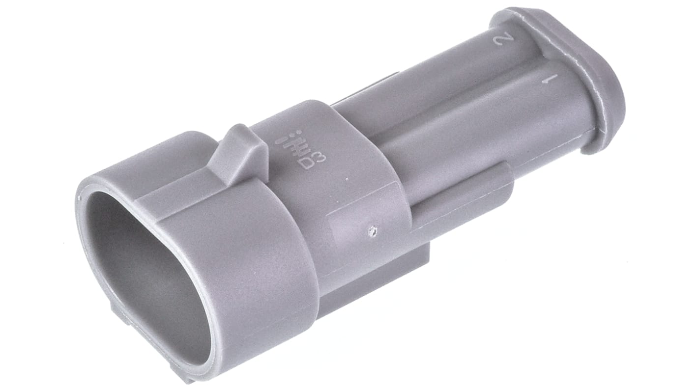 TE Connectivity, AMP Superseal 1.5 Automotive Connector Socket Cable Mount 2 Way 282104-2