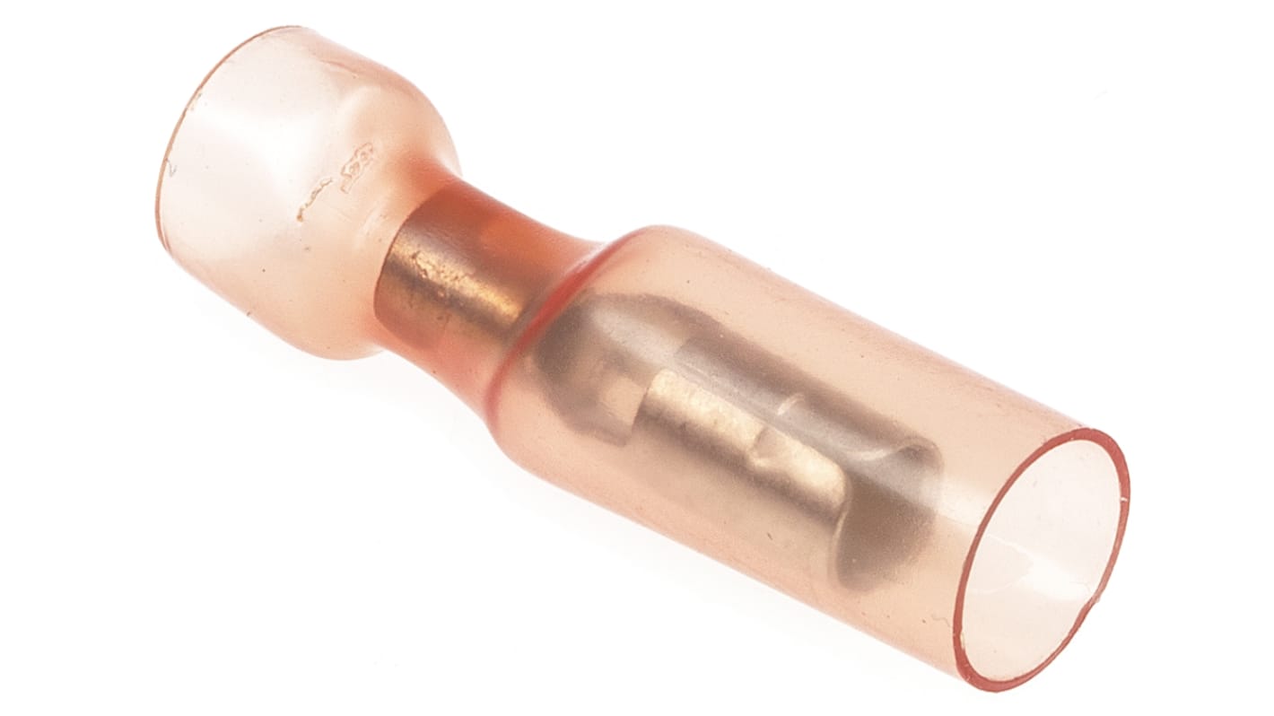 TE Connectivity, DuraSeal Insulated Female Crimp Bullet Connector, 0.5mm² to 1mm², 22AWG to 18AWG, 4mm Bullet diameter,