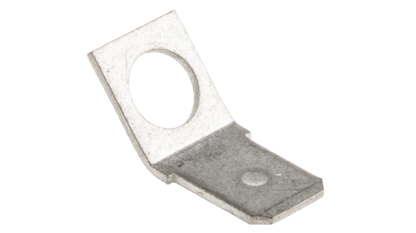 TE Connectivity FASTON .250 Uninsulated Male Spade Connector, PCB Tab, 6.35 x 0.81mm Tab Size