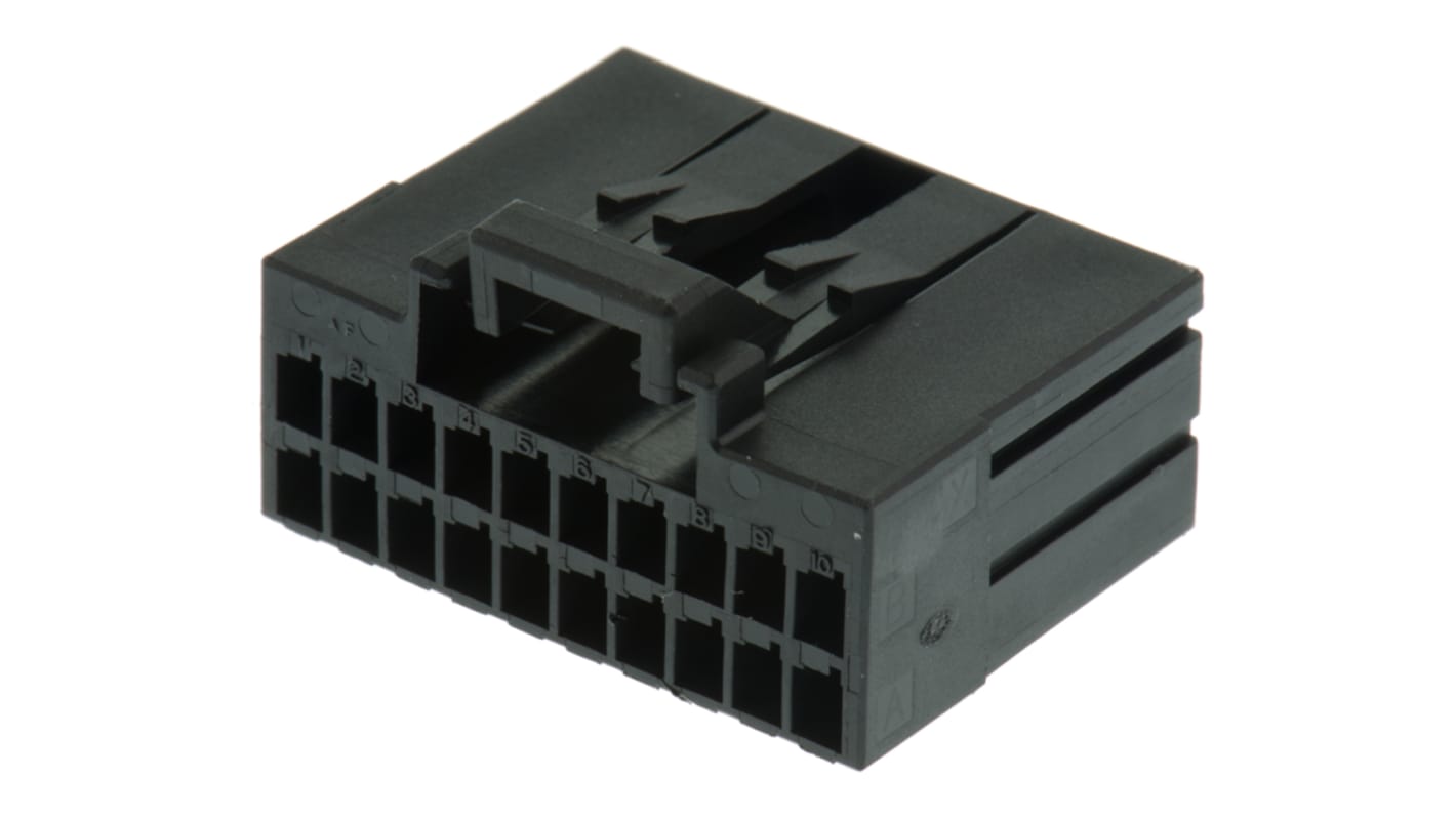 TE Connectivity コネクタハウジング 20極 ピッチ：2.5mm 2列 1-1318118-9 | RS