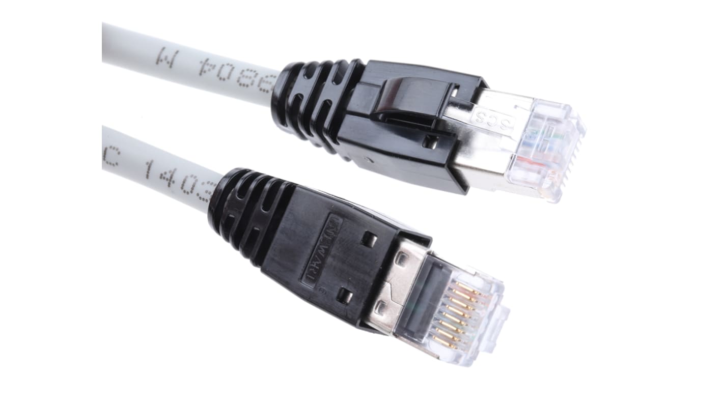 Kabel Ethernet Cat5e długość 2m Z zakończeniem HellermannTyton LSZH