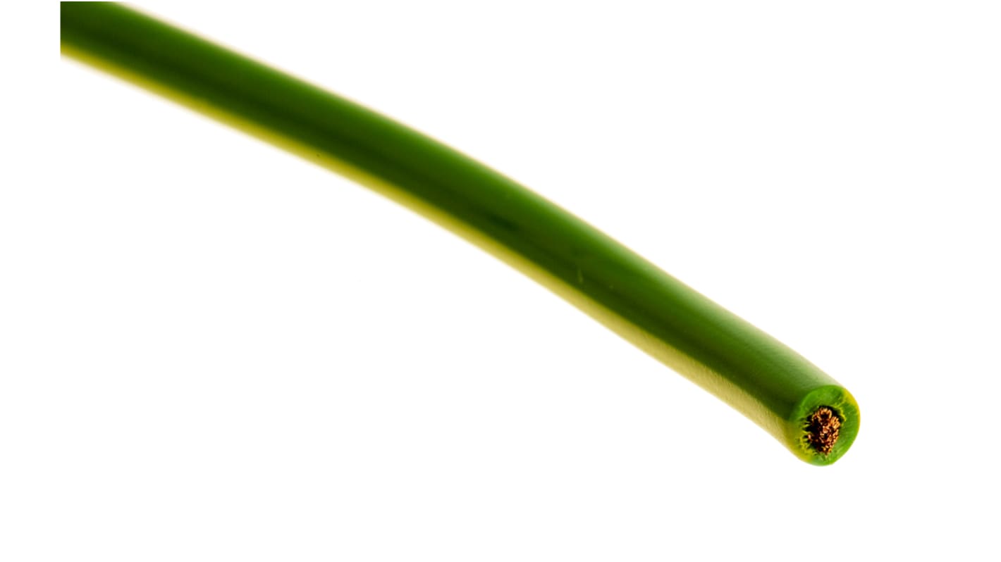 Lapp Green/Yellow 1 mm² Hookup & Equipment Wire, 17 AWG, 100m, PVC Insulation, 4560027S