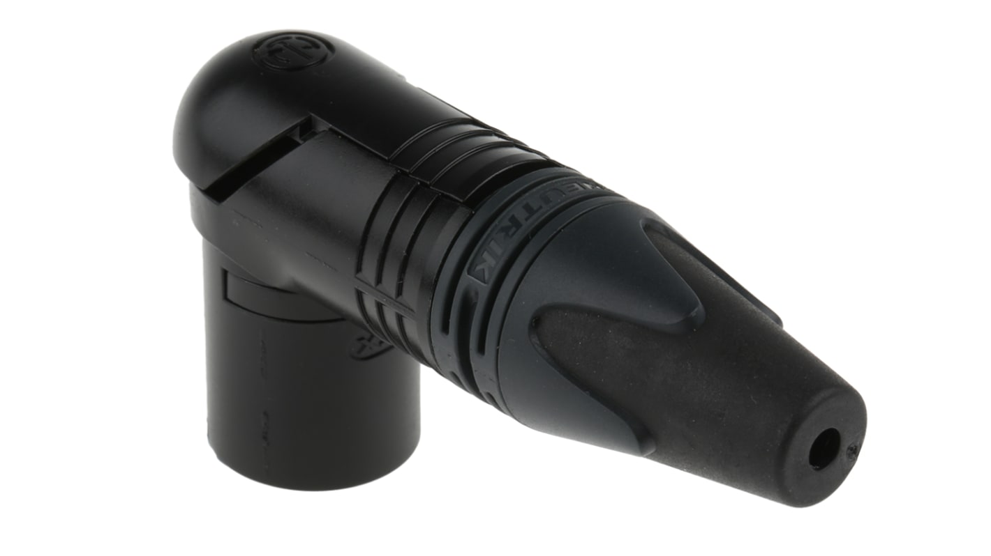 Neutrik 四芯卡侬头公插, 电缆安装, 50 V, 10A, 直角