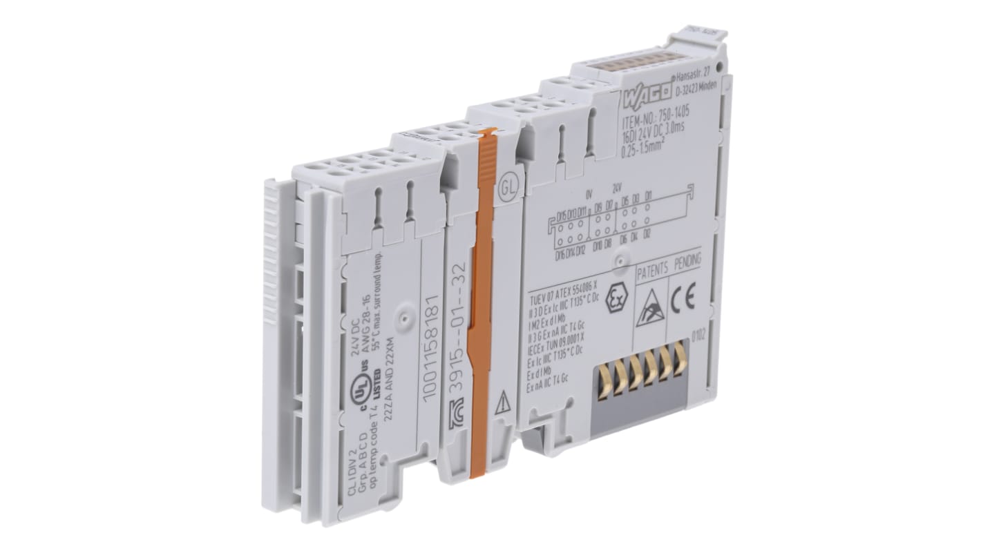 WAGO PLC I/O Module for Use with I/O System 750/753, Digital