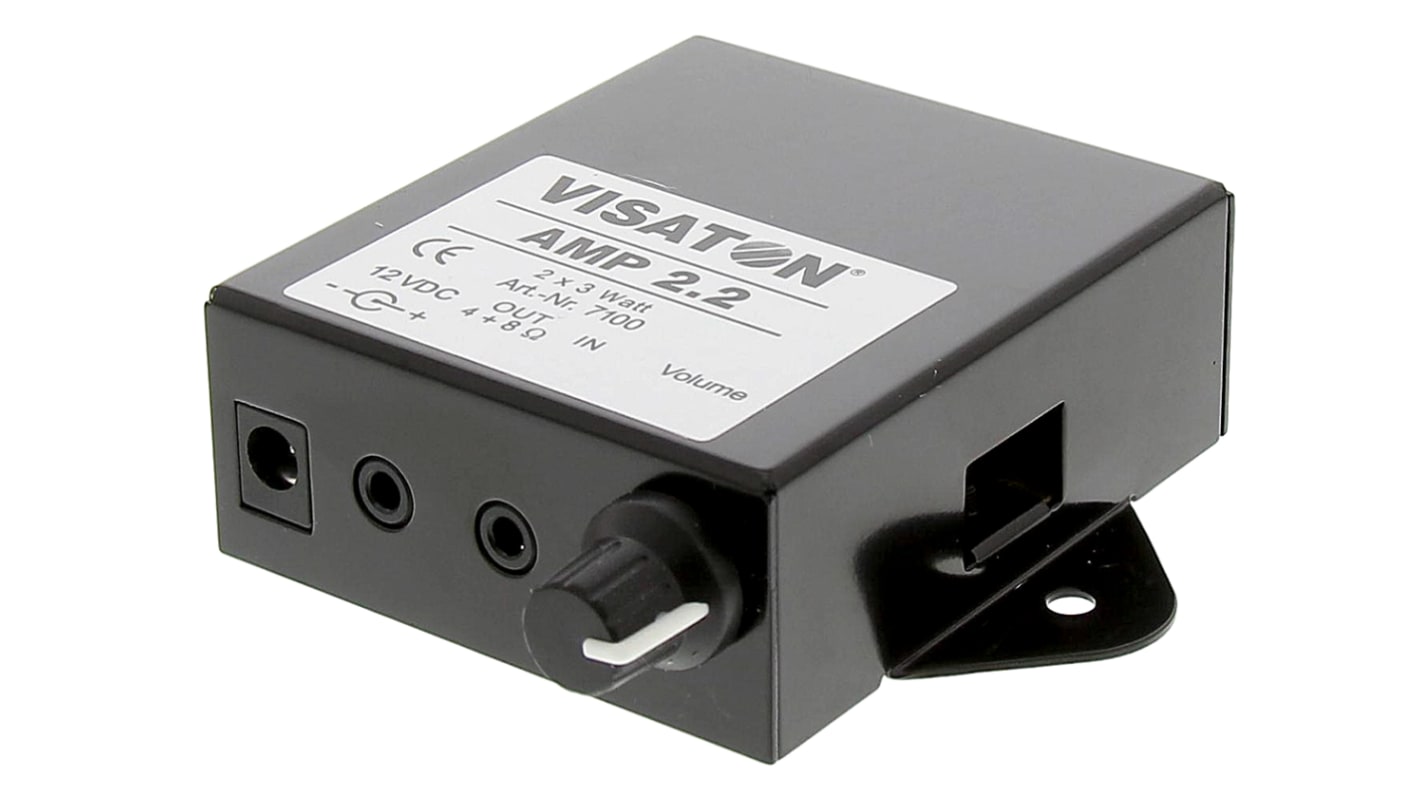 Visaton 3.3 W 2 Channel Stereo Amplifier, 40 Hz → 40 kHz Range
