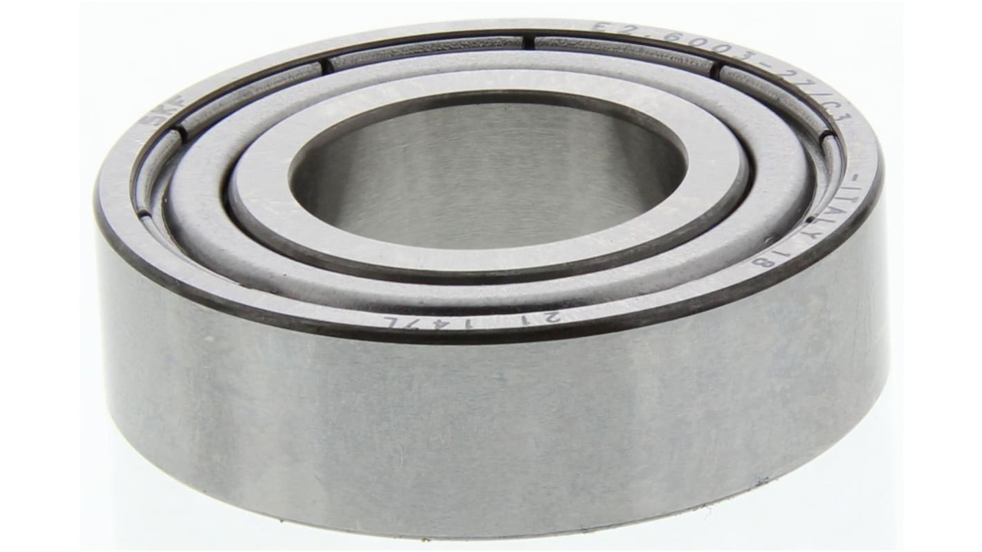 SKF E2.6003-2Z/C3 Single Row Deep Groove Ball Bearing- Both Sides Shielded 17mm I.D, 35mm O.D