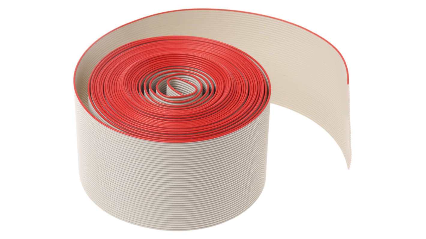HARTING Flat Ribbon Cable, 40-Way, 1.27mm Pitch, 5m Length
